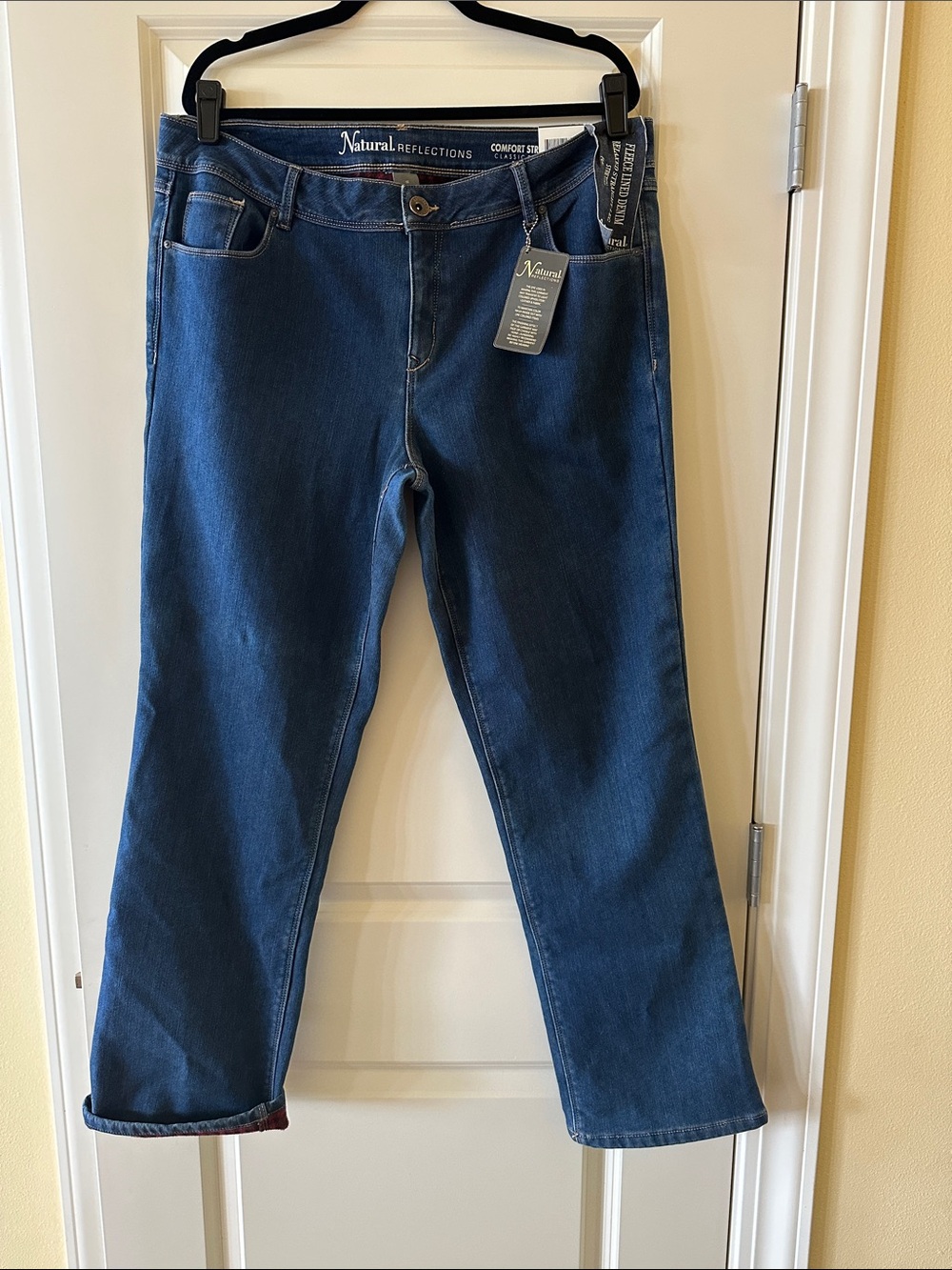 Natural Reflections Classic Dark Blue Straight-Leg Jeans
